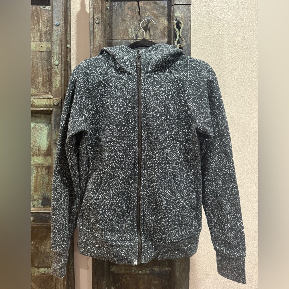 Lululemon Athletica Black and White Patterned Hoodie